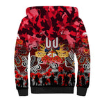 Personalized Dolphins ANZAC Day Sherpa Hoodie Australian Army - Lest We Forget