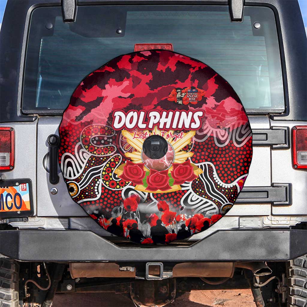Dolphins ANZAC Day Spare Tire Cover Australian Army - Lest We Forget