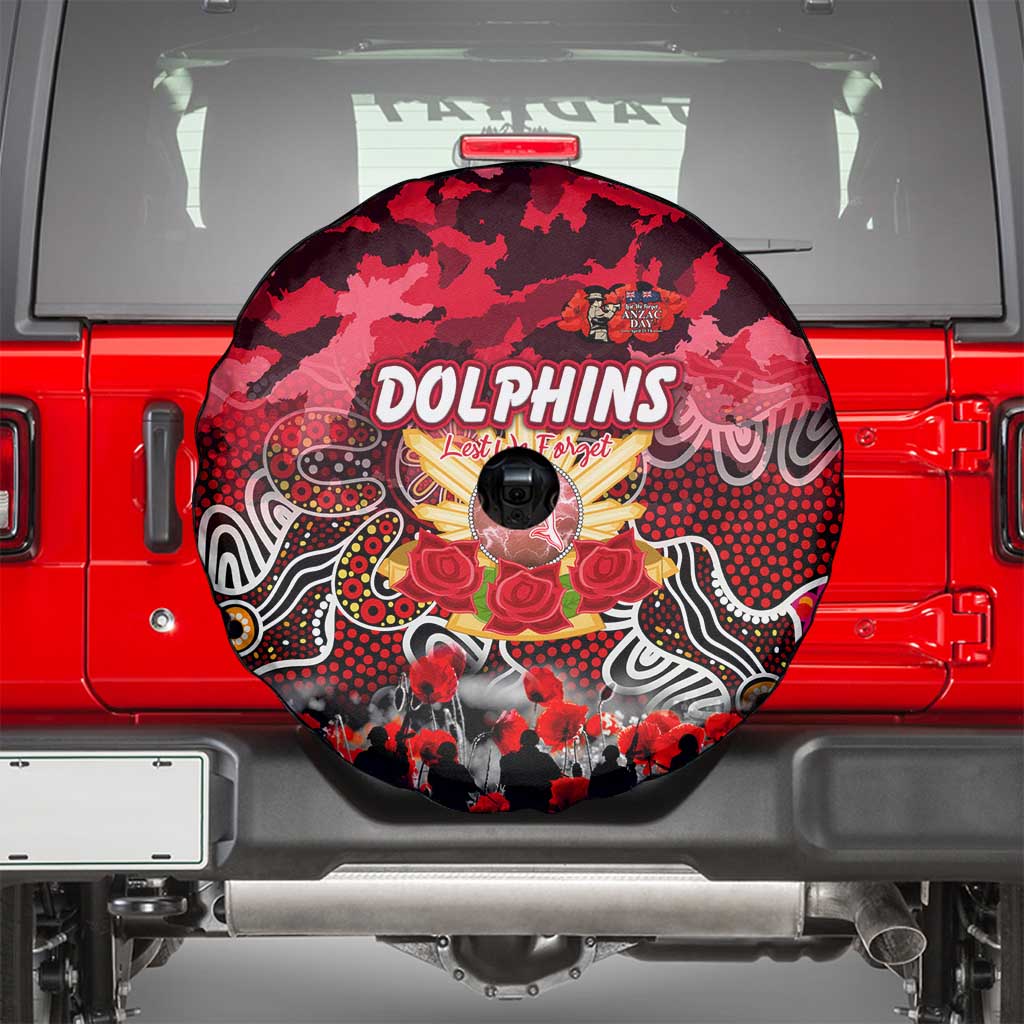 Dolphins ANZAC Day Spare Tire Cover Australian Army - Lest We Forget