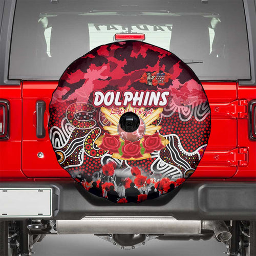 Dolphins ANZAC Day Spare Tire Cover Australian Army - Lest We Forget