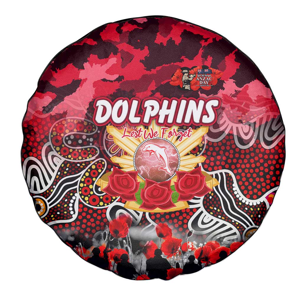 Dolphins ANZAC Day Spare Tire Cover Australian Army - Lest We Forget