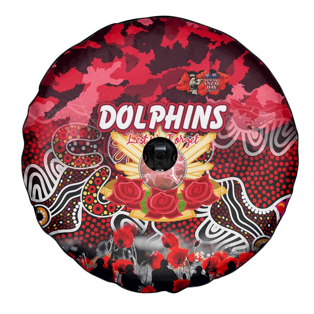 Dolphins ANZAC Day Spare Tire Cover Australian Army - Lest We Forget