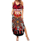 Personalized Dolphins ANZAC Day Summer Maxi Dress Australian Army - Lest We Forget