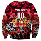 Personalized Dolphins ANZAC Day Sweatshirt Australian Army - Lest We Forget