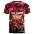 Personalized Dolphins ANZAC Day T Shirt Australian Army - Lest We Forget