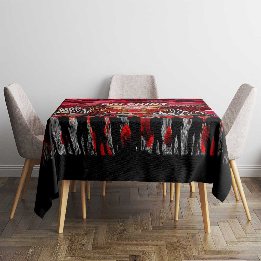 Dolphins ANZAC Day Tablecloth Australian Army - Lest We Forget
