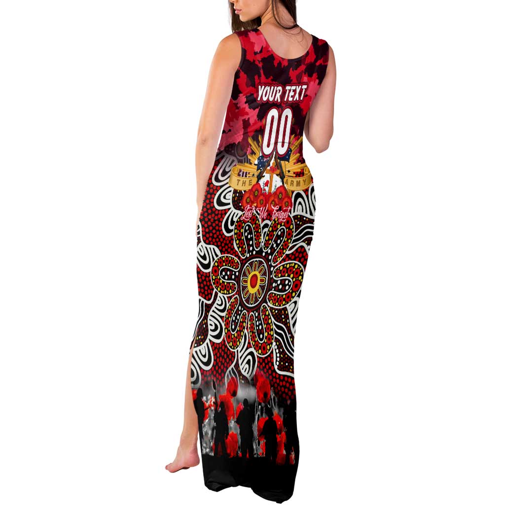 Personalized Dolphins ANZAC Day Tank Maxi Dress Australian Army - Lest We Forget
