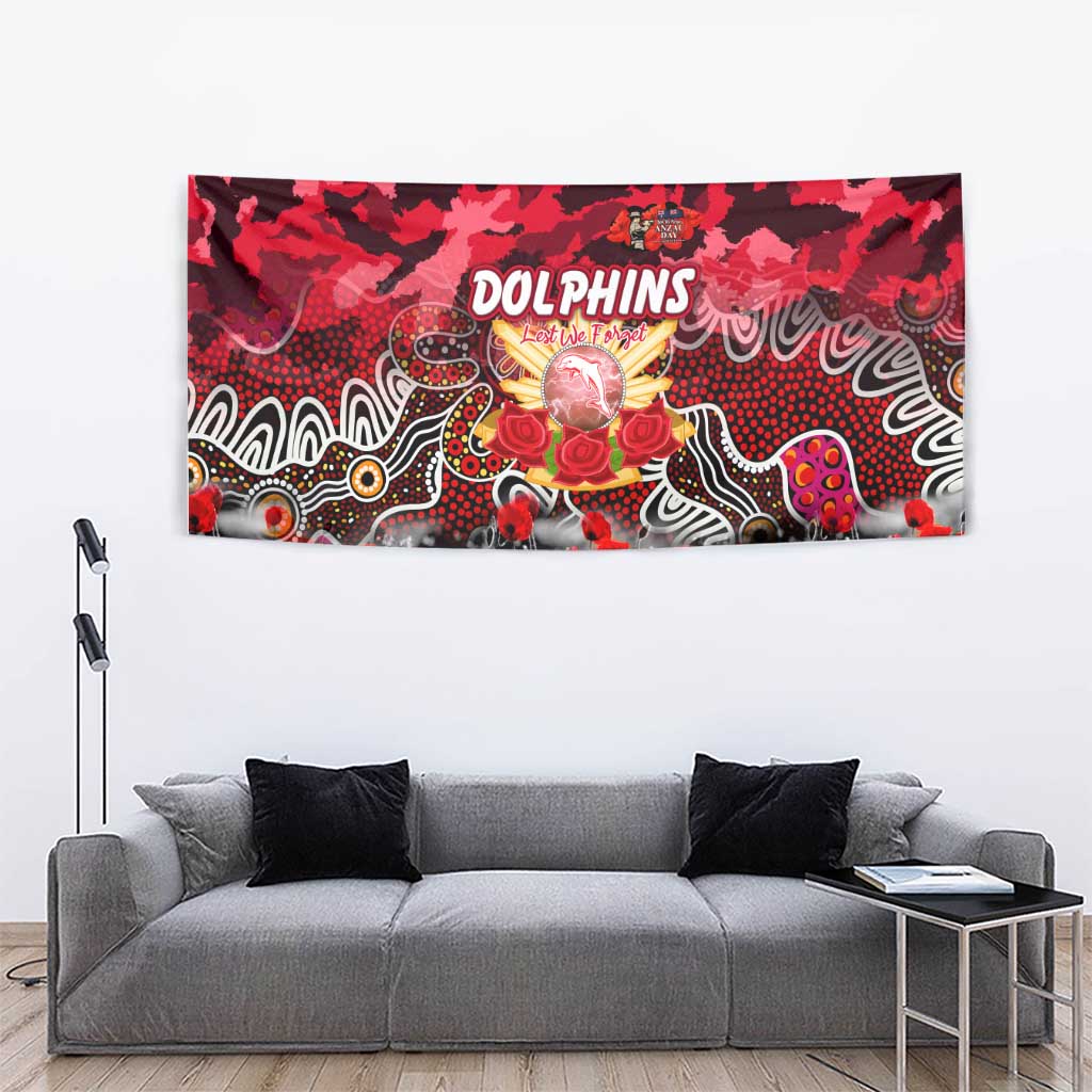 Dolphins ANZAC Day Tapestry Australian Army - Lest We Forget
