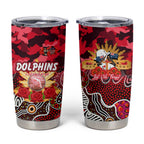 Personalized Dolphins ANZAC Day Tumbler Cup Australian Army - Lest We Forget