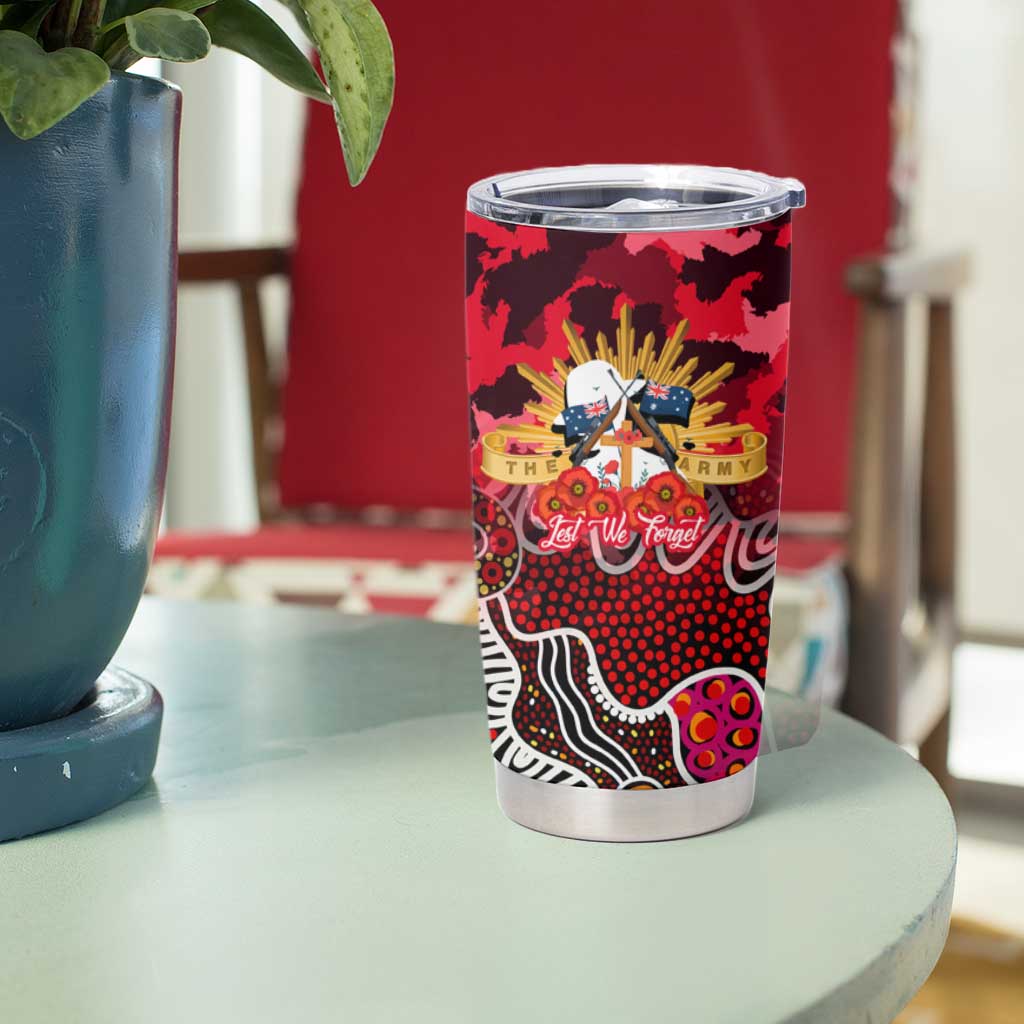 Personalized Dolphins ANZAC Day Tumbler Cup Australian Army - Lest We Forget