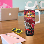 Personalized Dolphins ANZAC Day Tumbler With Handle Australian Army - Lest We Forget
