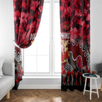 Dolphins ANZAC Day Window Curtain Australian Army - Lest We Forget
