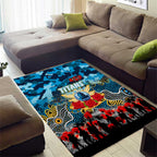 Titans ANZAC Day Area Rug Australian Army - Lest We Forget