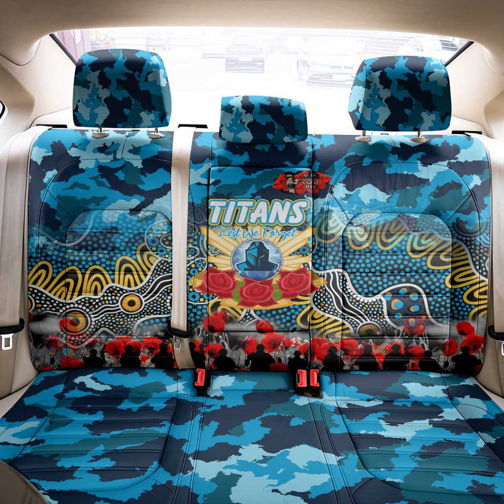 Titans ANZAC Day Back Car Seat Cover Australian Army - Lest We Forget
