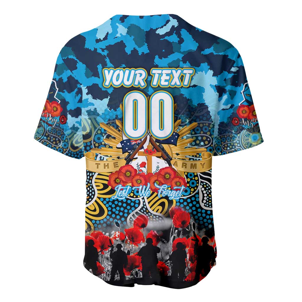 Personalized Titans ANZAC Day Baseball Jersey Australian Army - Lest We Forget