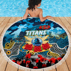 Titans ANZAC Day Beach Blanket Australian Army - Lest We Forget