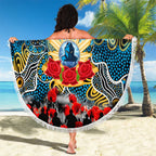 Titans ANZAC Day Beach Blanket Australian Army - Lest We Forget