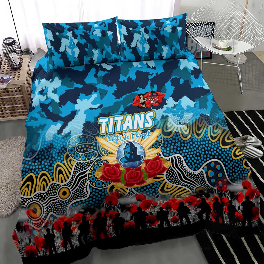 Titans ANZAC Day Bedding Set Australian Army - Lest We Forget