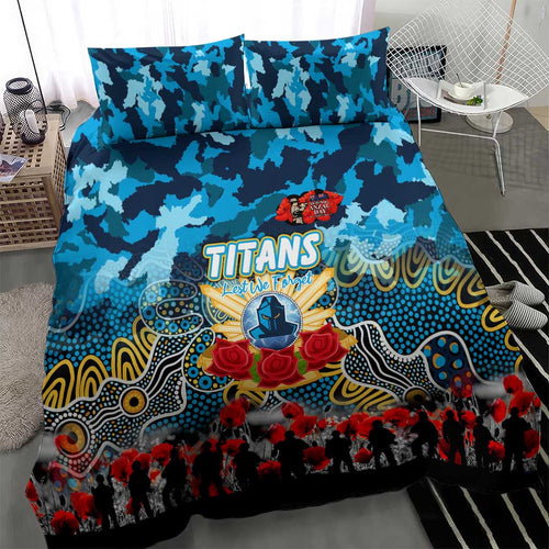 Titans ANZAC Day Bedding Set Australian Army - Lest We Forget