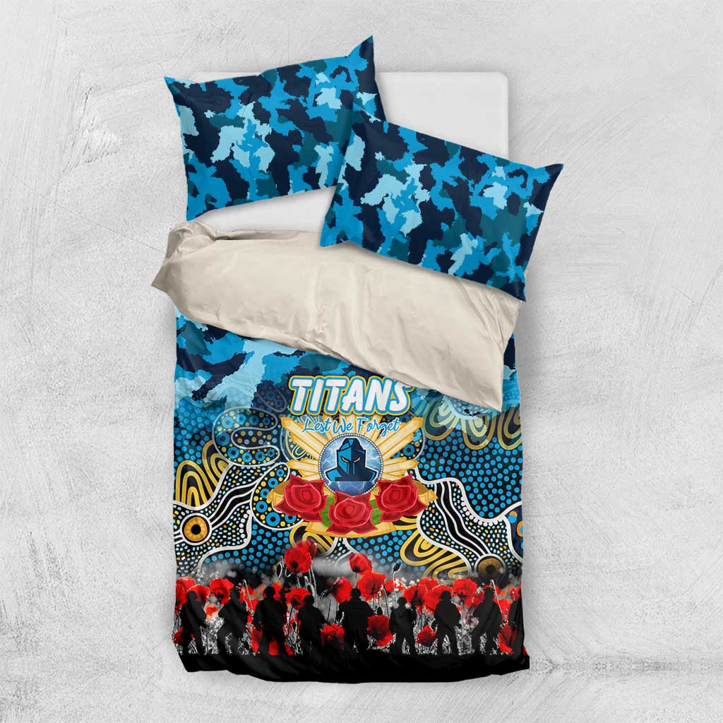 Titans ANZAC Day Bedding Set Australian Army - Lest We Forget