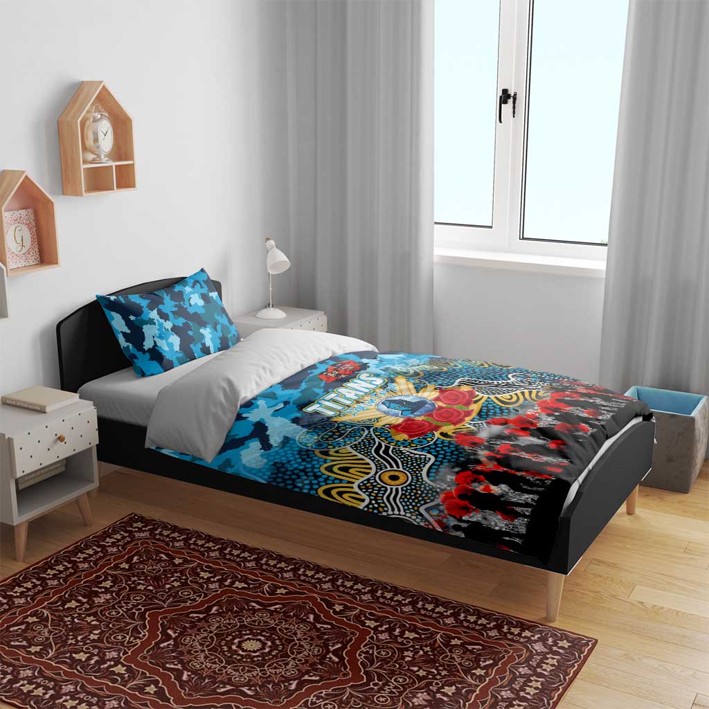 Titans ANZAC Day Bedding Set Australian Army - Lest We Forget