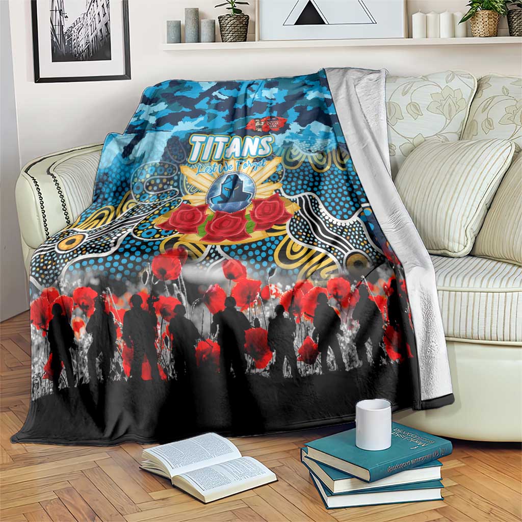 Titans ANZAC Day Blanket Australian Army - Lest We Forget