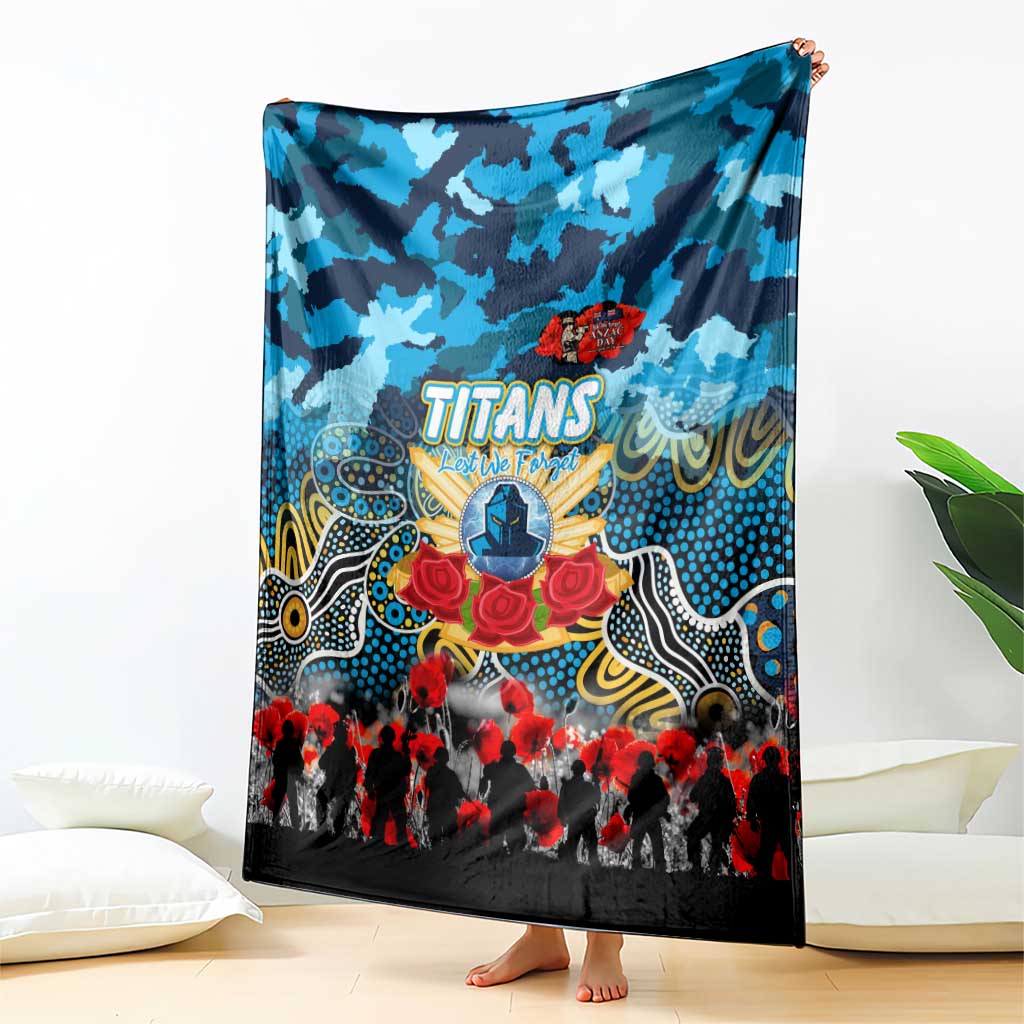 Titans ANZAC Day Blanket Australian Army - Lest We Forget