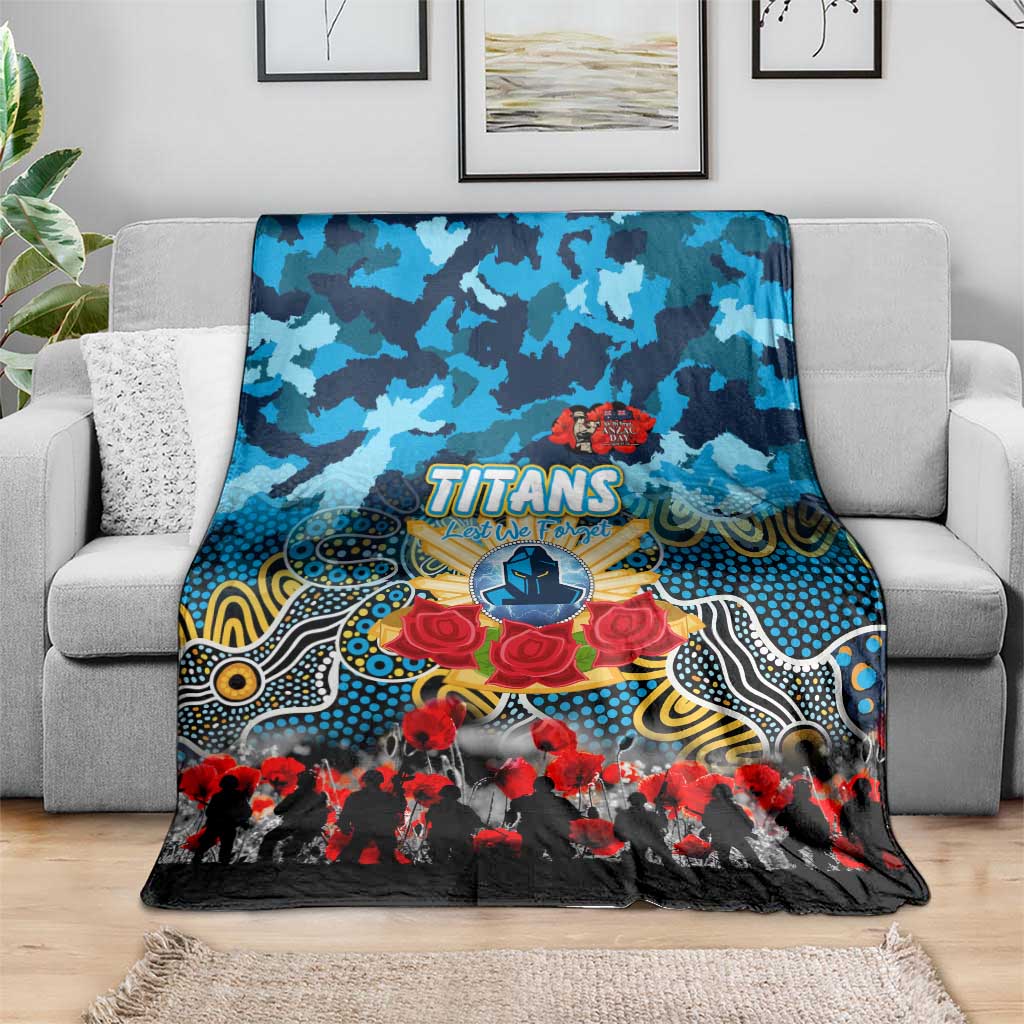 Titans ANZAC Day Blanket Australian Army - Lest We Forget