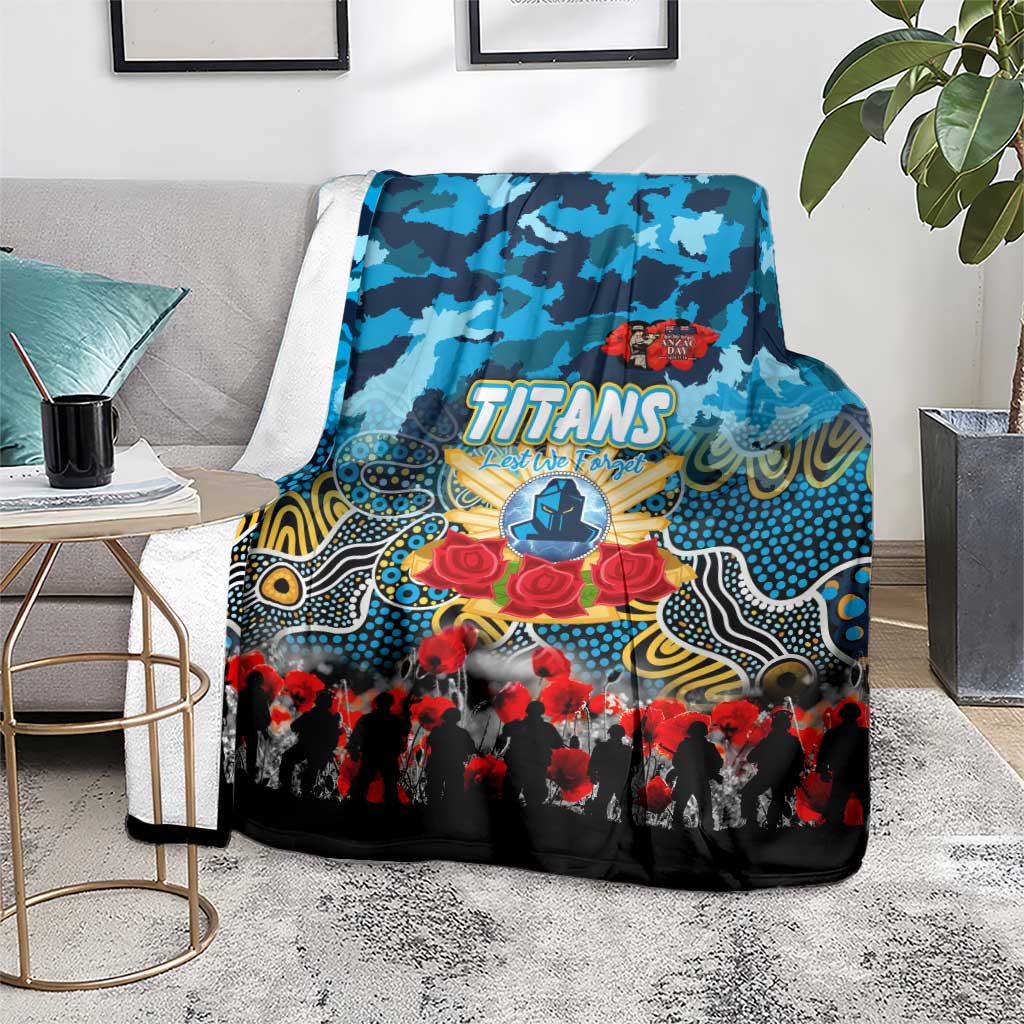 Titans ANZAC Day Blanket Australian Army - Lest We Forget
