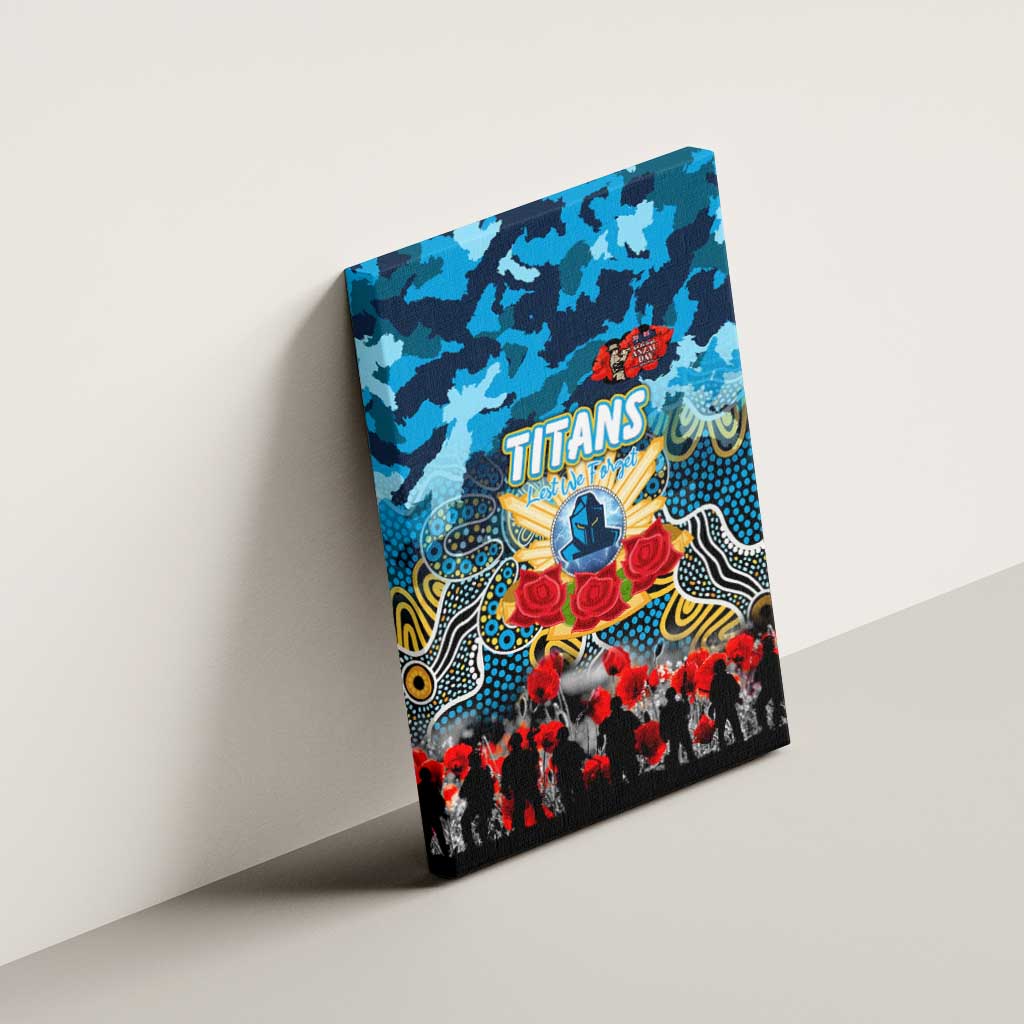 Titans ANZAC Day Canvas Wall Art Australian Army - Lest We Forget