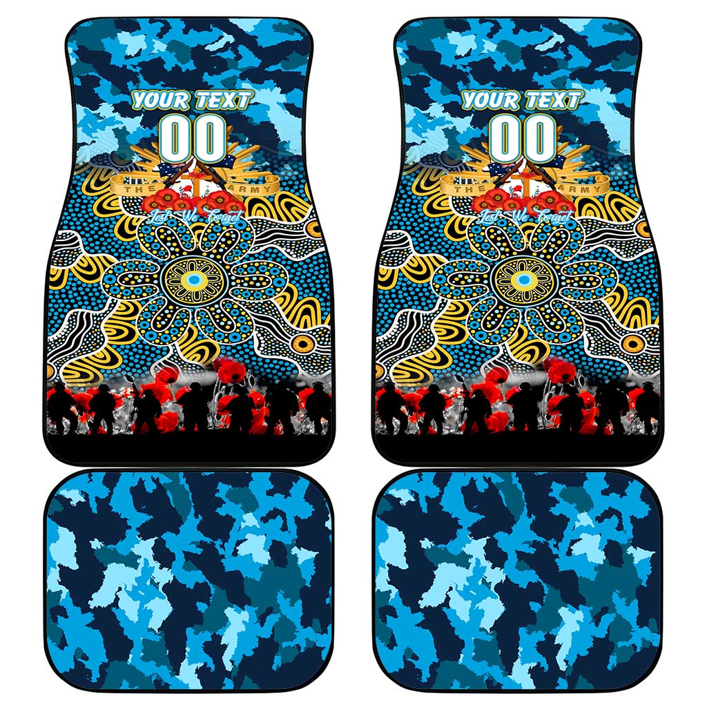 Titans ANZAC Day Car Mats Australian Army - Lest We Forget