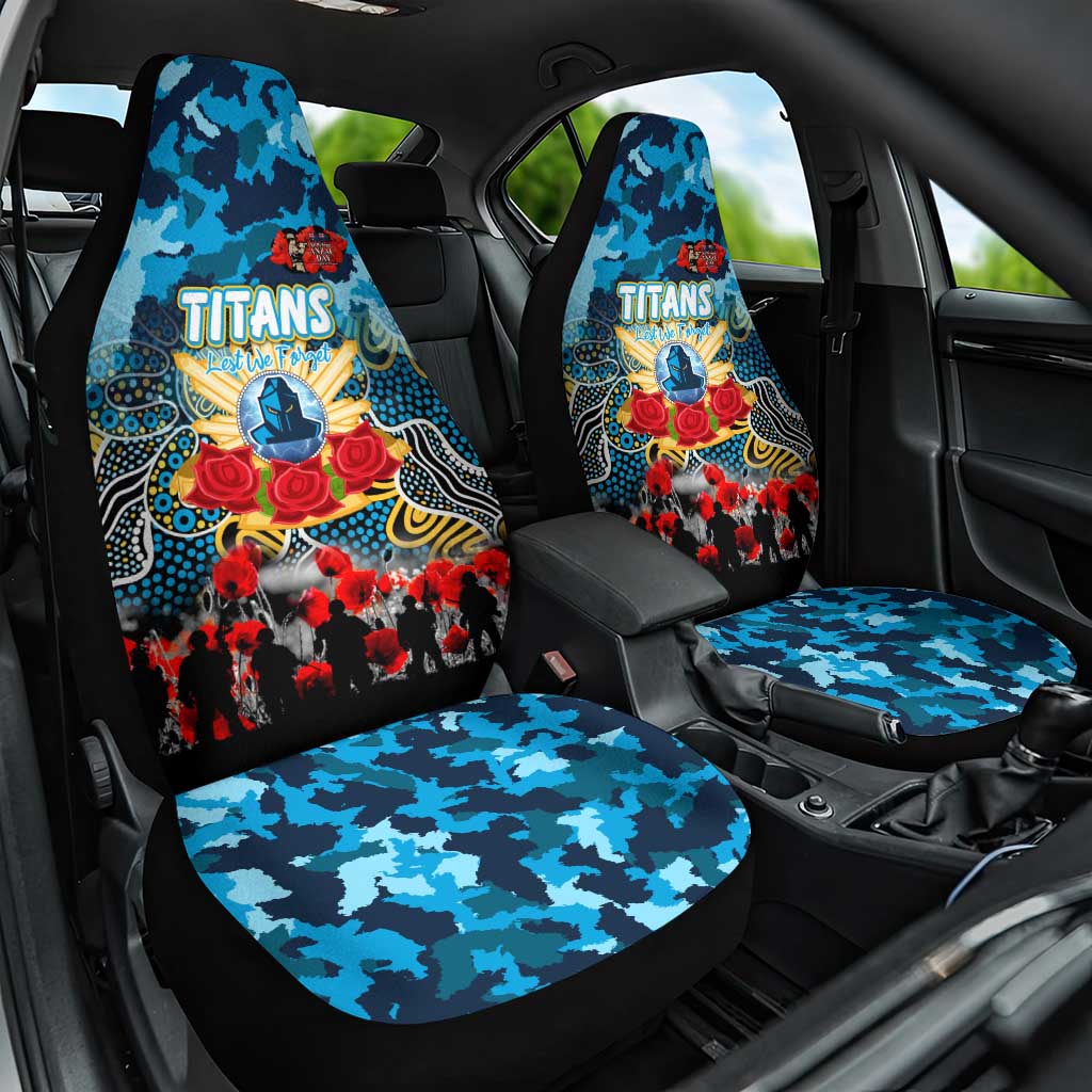 Titans ANZAC Day Car Seat Cover Australian Army - Lest We Forget
