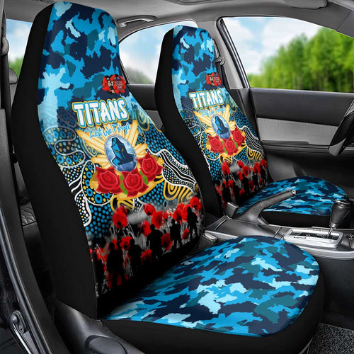 Titans ANZAC Day Car Seat Cover Australian Army - Lest We Forget