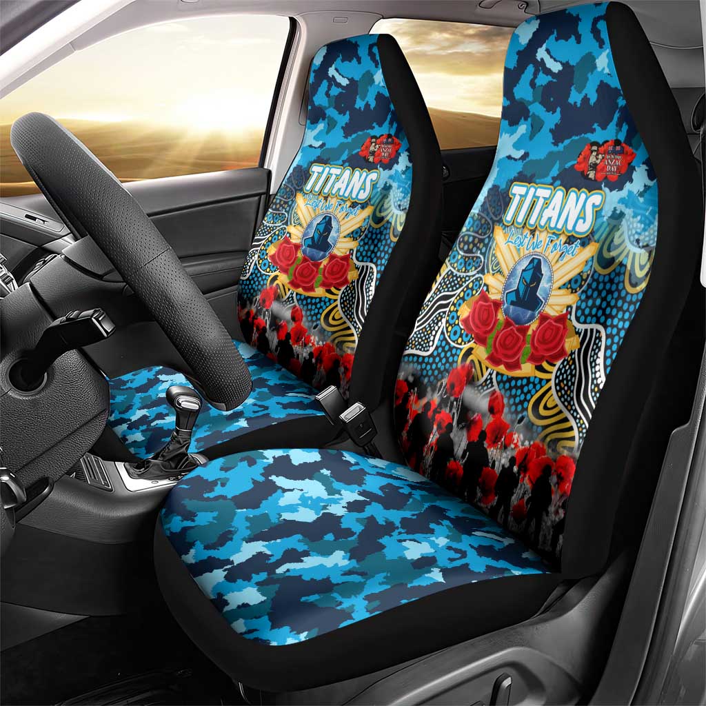 Titans ANZAC Day Car Seat Cover Australian Army - Lest We Forget