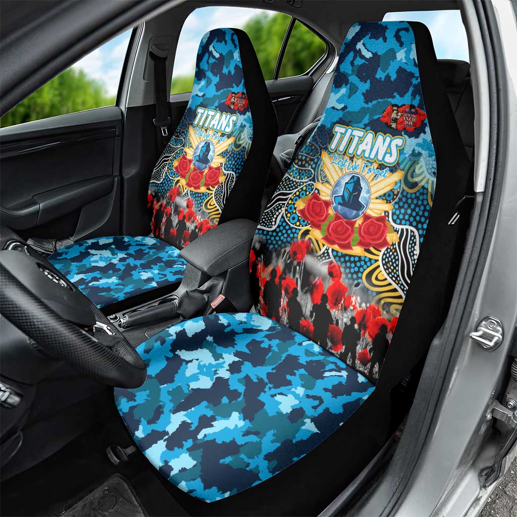 Titans ANZAC Day Car Seat Cover Australian Army - Lest We Forget