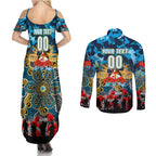 Personalized Titans ANZAC Day Couples Matching Summer Maxi Dress and Long Sleeve Button Shirt Australian Army - Lest We Forget