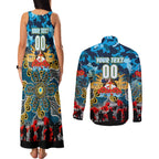 Personalized Titans ANZAC Day Couples Matching Tank Maxi Dress and Long Sleeve Button Shirt Australian Army - Lest We Forget