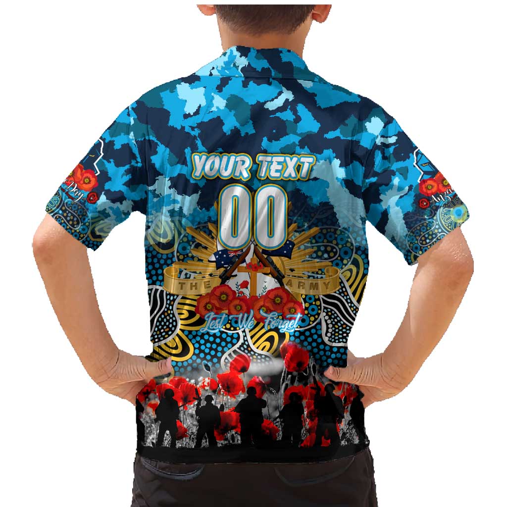 Personalized Titans ANZAC Day Family Matching Mermaid Dress and Hawaiian Shirt Australian Army - Lest We Forget