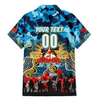 Personalized Titans ANZAC Day Family Matching Mermaid Dress and Hawaiian Shirt Australian Army - Lest We Forget