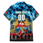 Personalized Titans ANZAC Day Family Matching Off The Shoulder Long Sleeve Dress and Hawaiian Shirt Australian Army - Lest We Forget