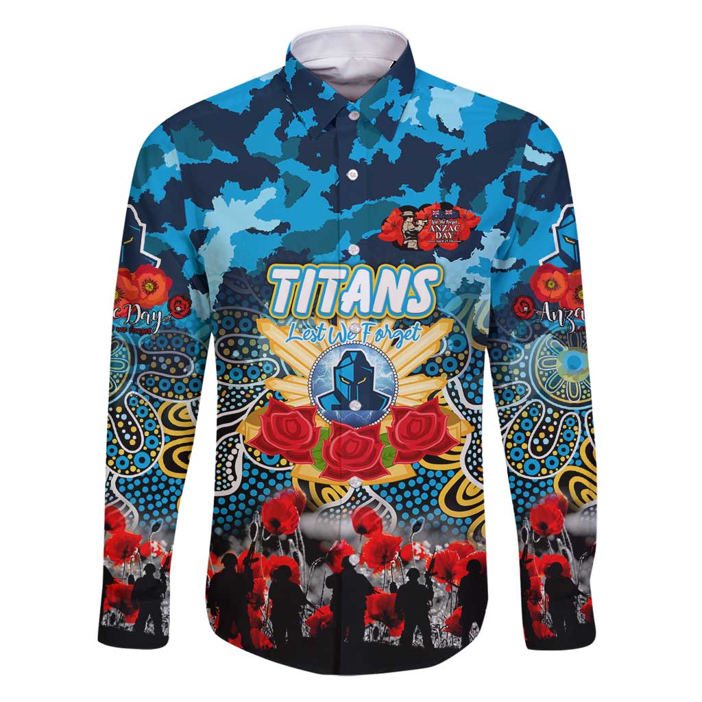 Personalized Titans ANZAC Day Family Matching Puletasi and Hawaiian Shirt Australian Army - Lest We Forget