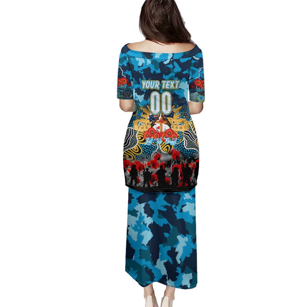 Personalized Titans ANZAC Day Family Matching Puletasi and Hawaiian Shirt Australian Army - Lest We Forget