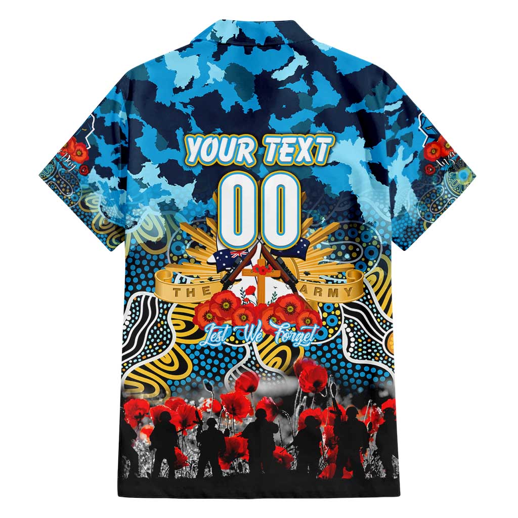 Personalized Titans ANZAC Day Family Matching Short Sleeve Bodycon Dress and Hawaiian Shirt Australian Army - Lest We Forget
