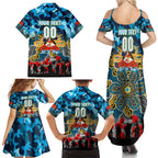 Personalized Titans ANZAC Day Family Matching Summer Maxi Dress and Hawaiian Shirt Australian Army - Lest We Forget