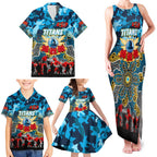 Personalized Titans ANZAC Day Family Matching Tank Maxi Dress and Hawaiian Shirt Australian Army - Lest We Forget