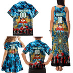 Personalized Titans ANZAC Day Family Matching Tank Maxi Dress and Hawaiian Shirt Australian Army - Lest We Forget