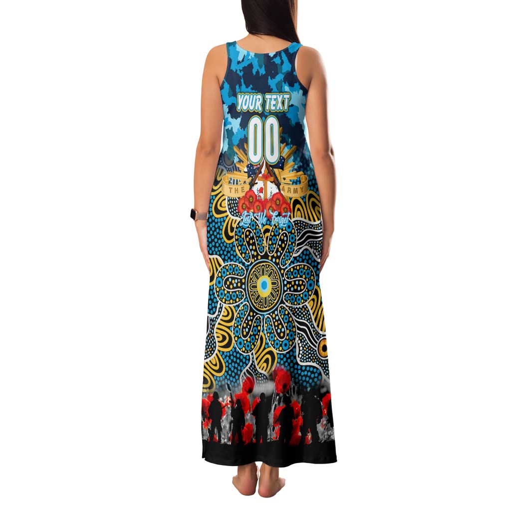 Personalized Titans ANZAC Day Family Matching Tank Maxi Dress and Hawaiian Shirt Australian Army - Lest We Forget