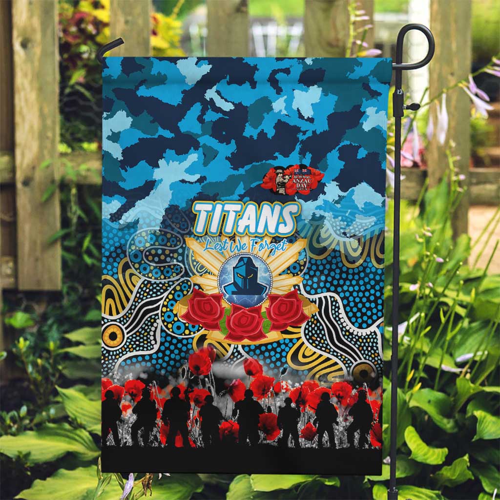 Titans ANZAC Day Garden Flag Australian Army - Lest We Forget