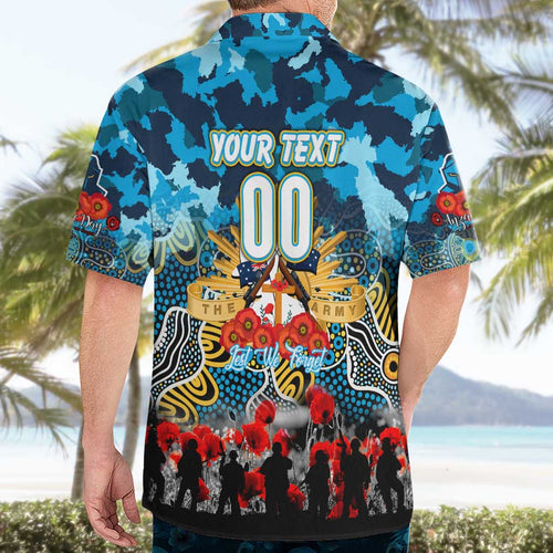 Personalized Titans ANZAC Day Hawaiian Shirt Australian Army - Lest We Forget