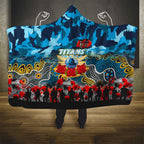 Titans ANZAC Day Hooded Blanket Australian Army - Lest We Forget